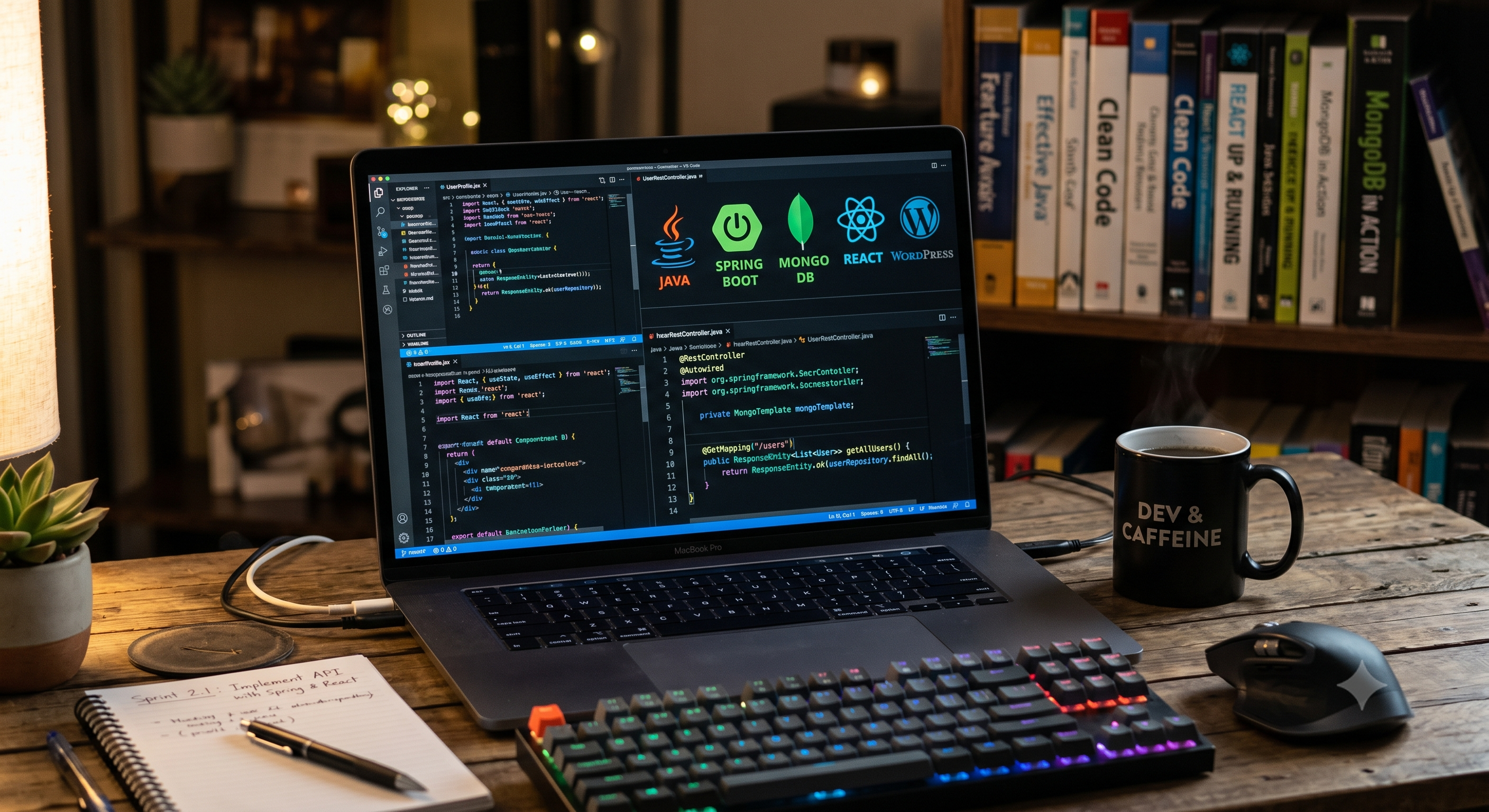 Área de trabajo de desarrollo